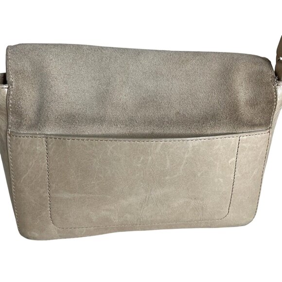 Halston Heritage Beige Leather Crossbody Bag - Picture 4 of 8
